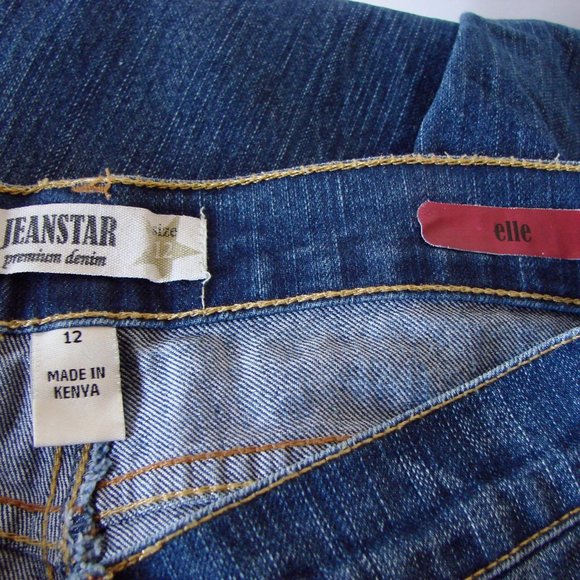 Bootcut Jeans High Waist Stretch Jeanstar Elle Size 12 - Picture 16 of 16